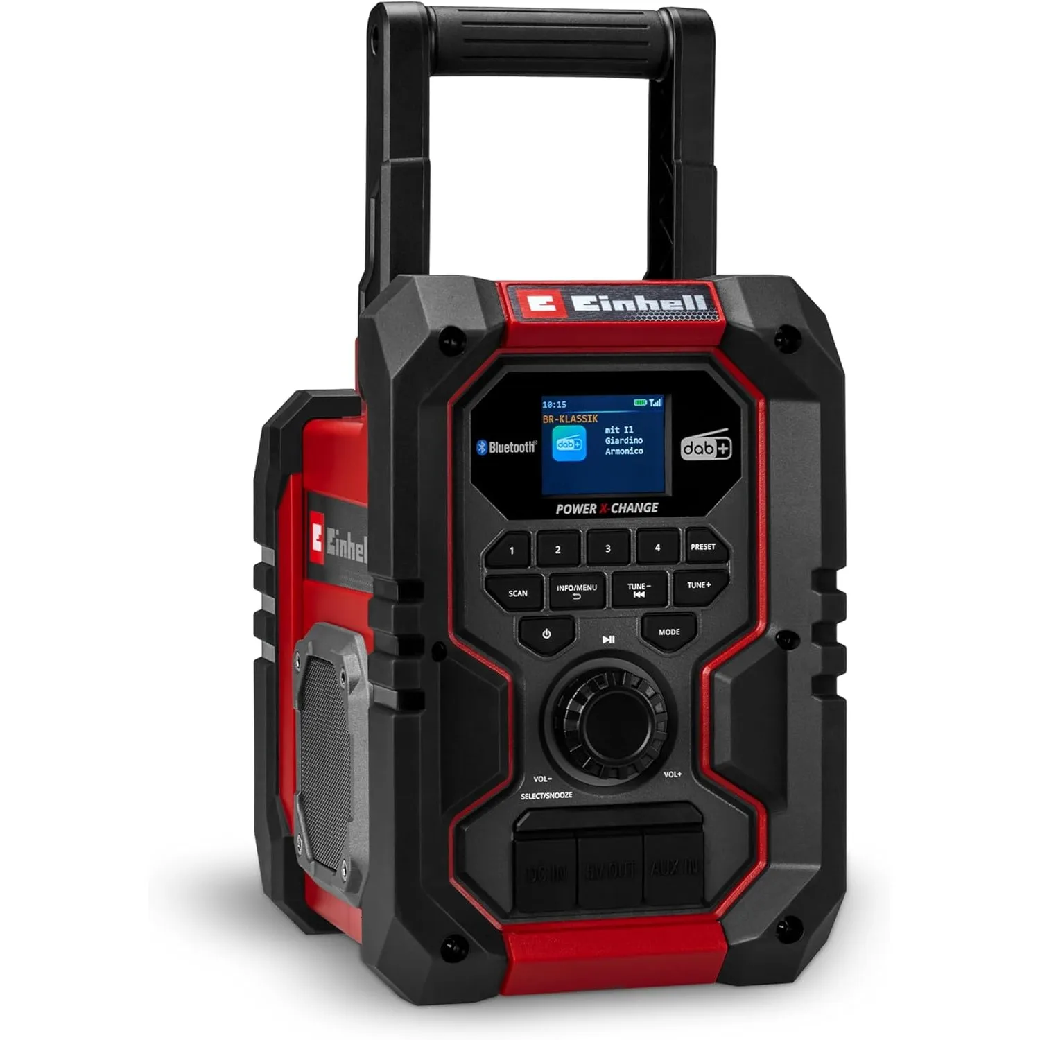 Einhell Akku-Baustellenradio TE-CR 18 Li DAB+/FM/BT - Solo Power X-Change (18 V, DAB+, FM, Bluetooth, AUX, USB, automat…