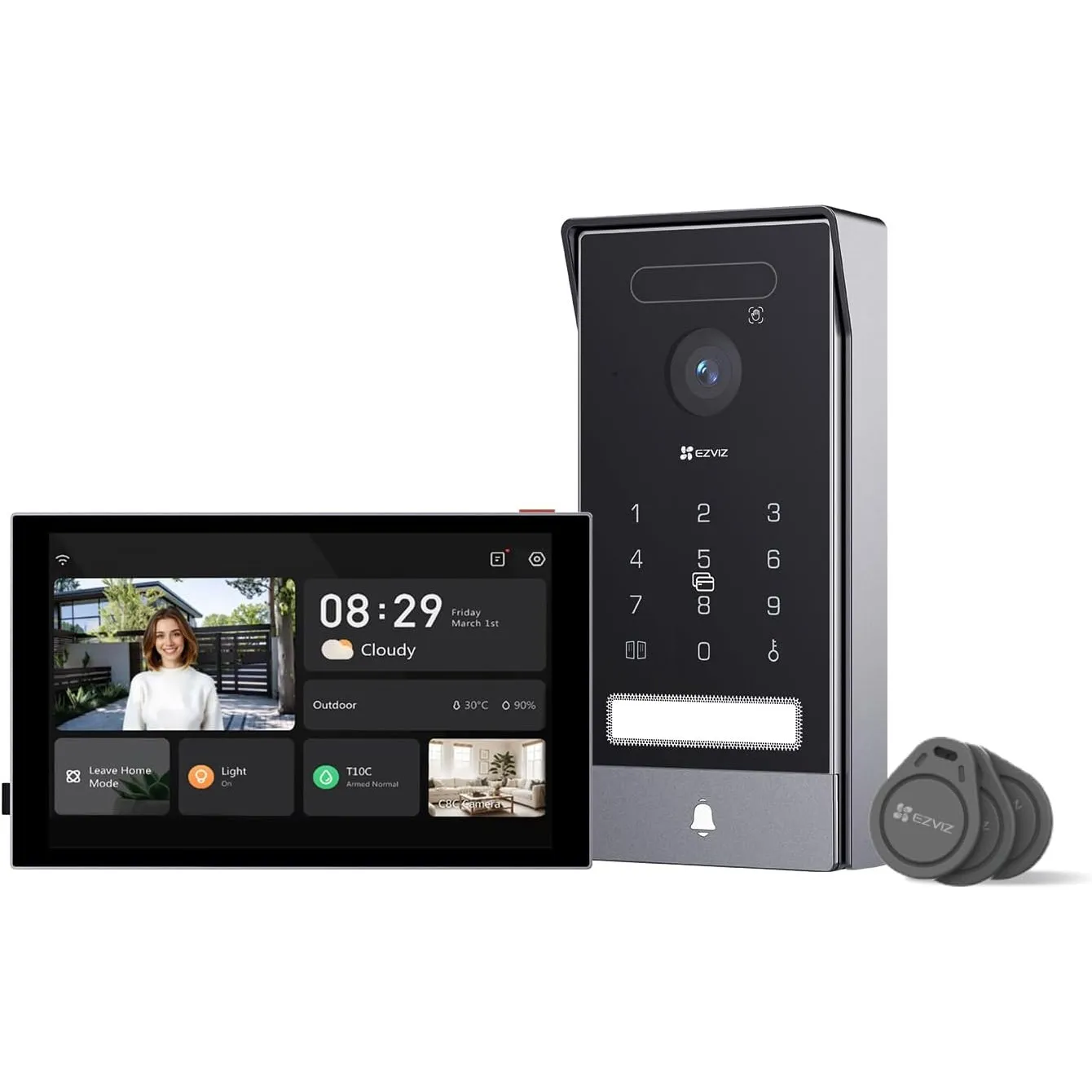 EZVIZ HP7 Pro 4K Video Türsprechanlage mit Kamera & 8 Zoll Touchscreen