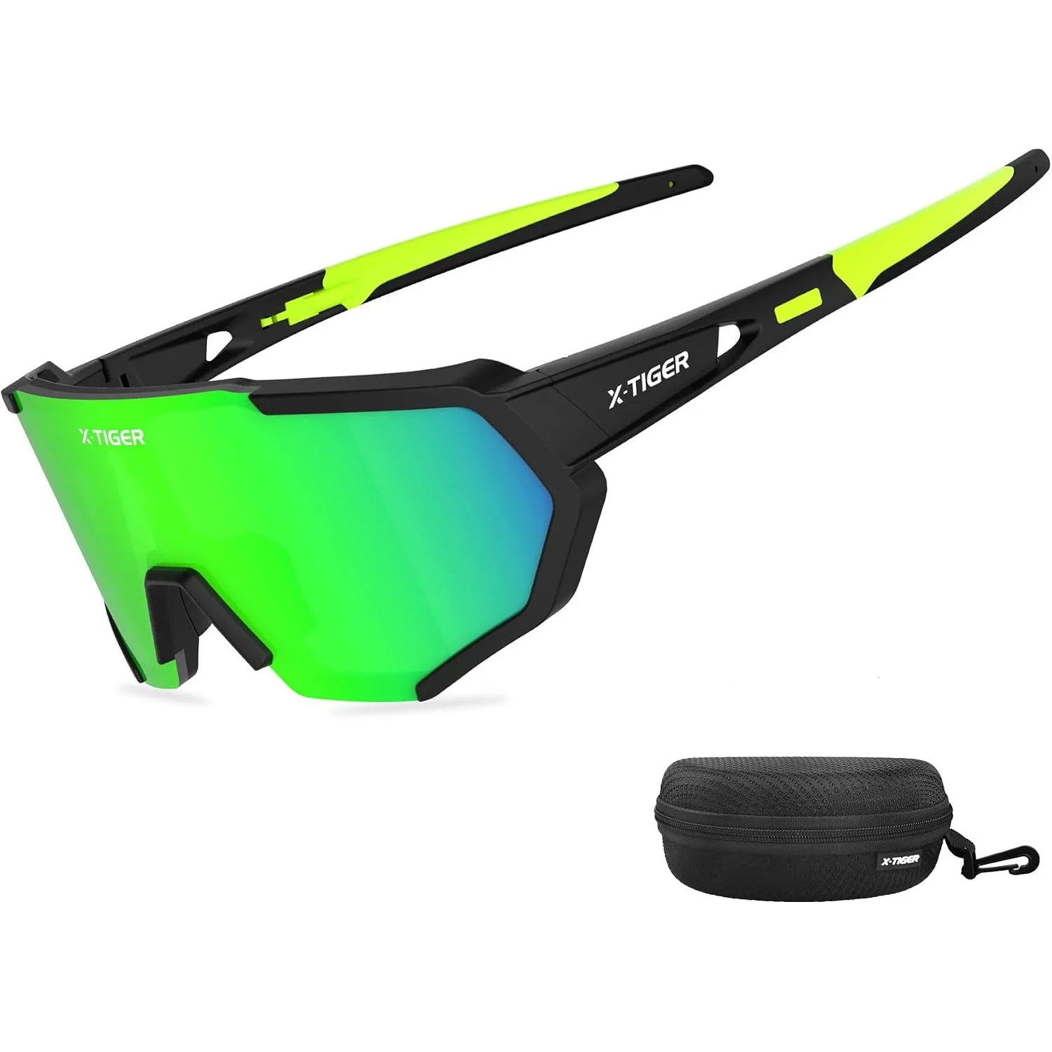 X-TIGER Fahrradbrille, Herren Damen Polarisierte Sportbrille, UV400-Schutz