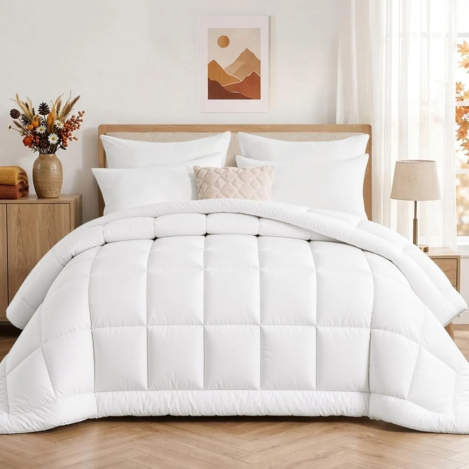 RUIKASI Bettdecke 200x200 Winter Warm Oeko-TEX 450GSM Füllung