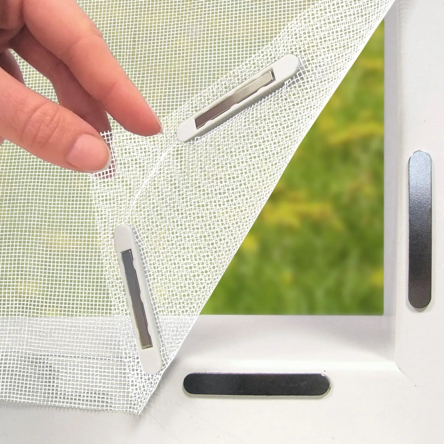 EASYmaxx Insect Protect Fliegengitter Fenster mit Magnetbefestigung | zuschneidbares Moskitonetz | Insektenschutz Fenst…