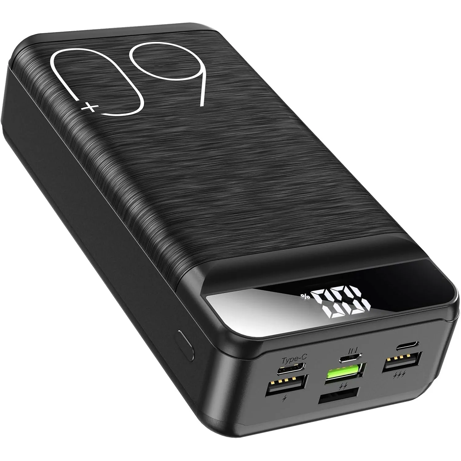Power Bank 60000mAh 22,5W Schnellladung Tragbares Ladegerät USB-C Schnellladung mit 4 Ausgängen & 3 Eingängen LED-Displ…
