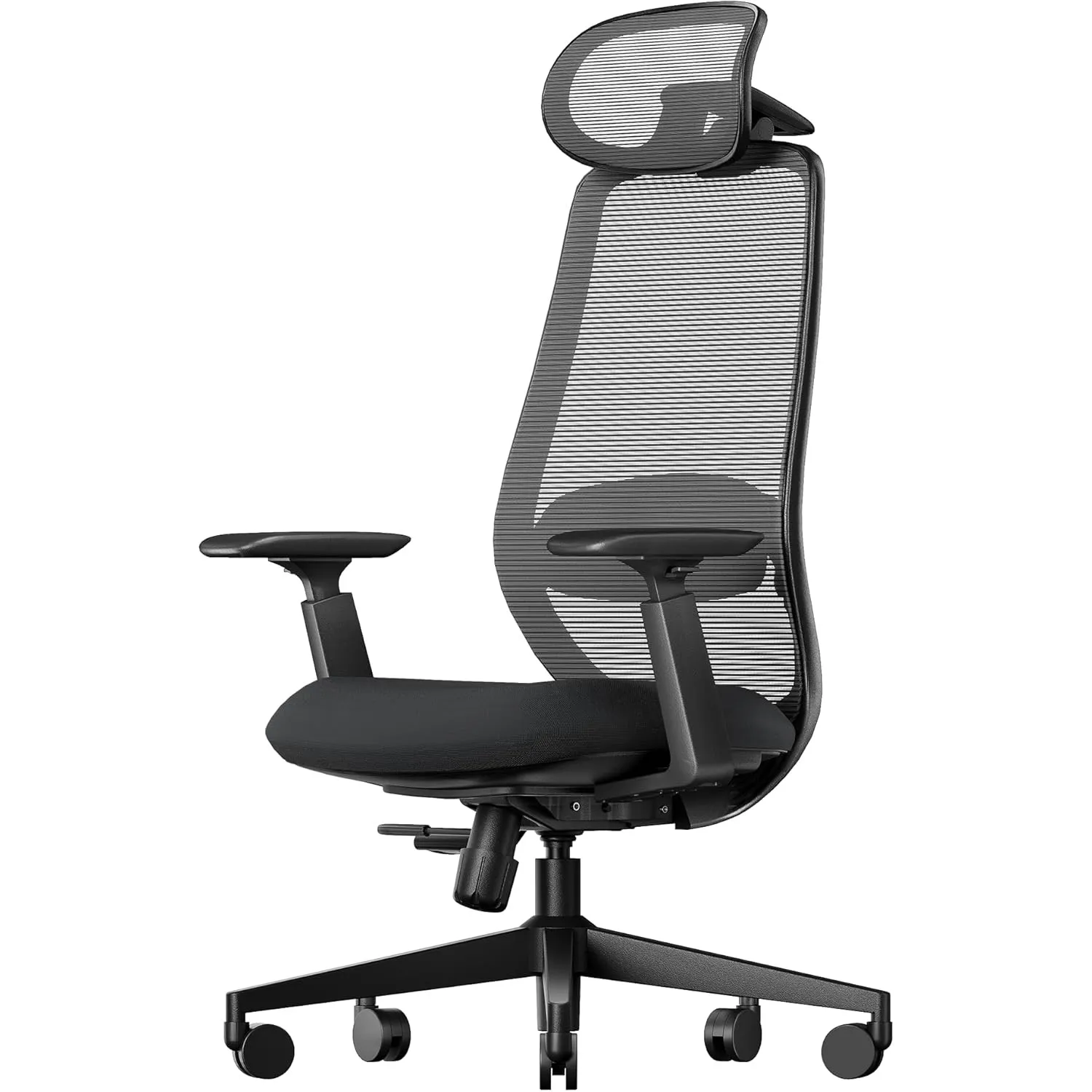 ProtoArc EC200 Ergonomischer Bürostuhl mit Verstellbarer Sitztiefe, Schwarz