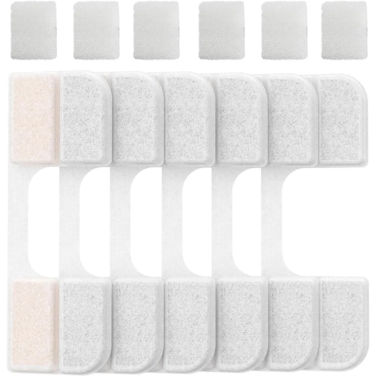 6 Pack Filter für Katzentrinkbrunnen & 6 Pack Schwämme Filterersatz