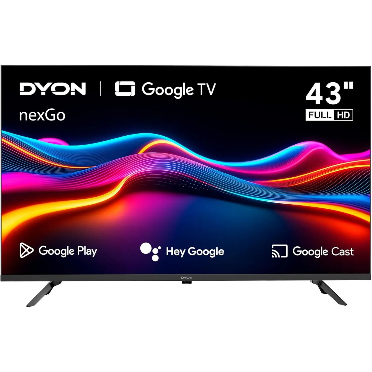 DYON nexGo 43F Smart TV – 43 Zoll (108 cm) Full HD Google TV mit Sprachsteuerung, Google Assistant, Play Store, Chromec…