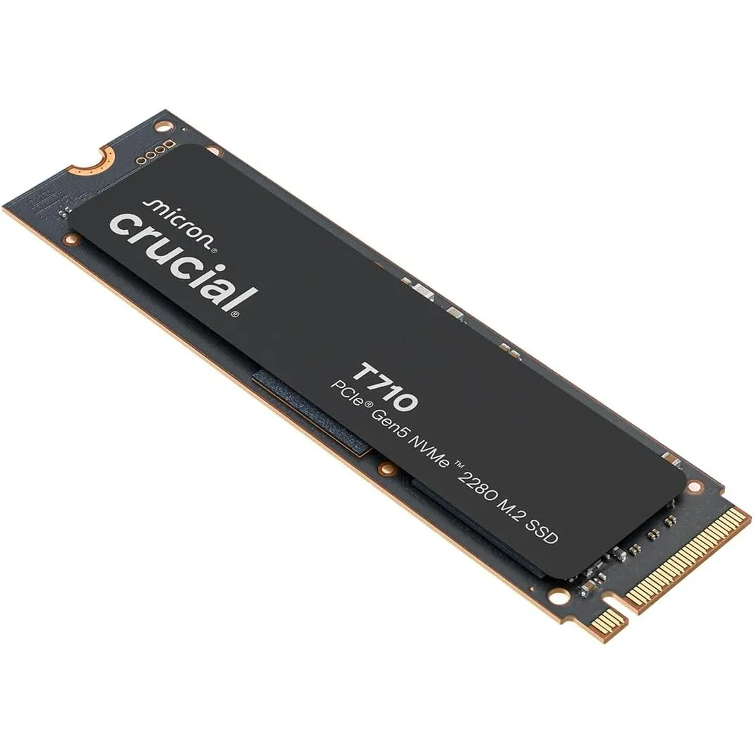 Crucial T710 SSD 4TB M.2 NVMe PCIe 5.0 x4 Gen5, bis zu 14.500 MB/s Lesen, 13.800 MB/s Schreiben, für Laptop und Desktop…