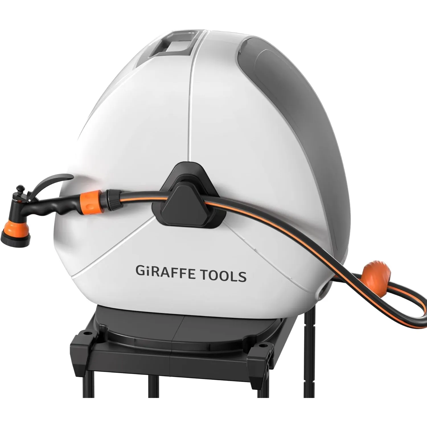 Giraffe Tools Ausziehbare Schlauchtrommel 40m Bodenmontage 360° | 7-Funktions-Sprühdüse,Beliebige Längensperre,Gartensc…