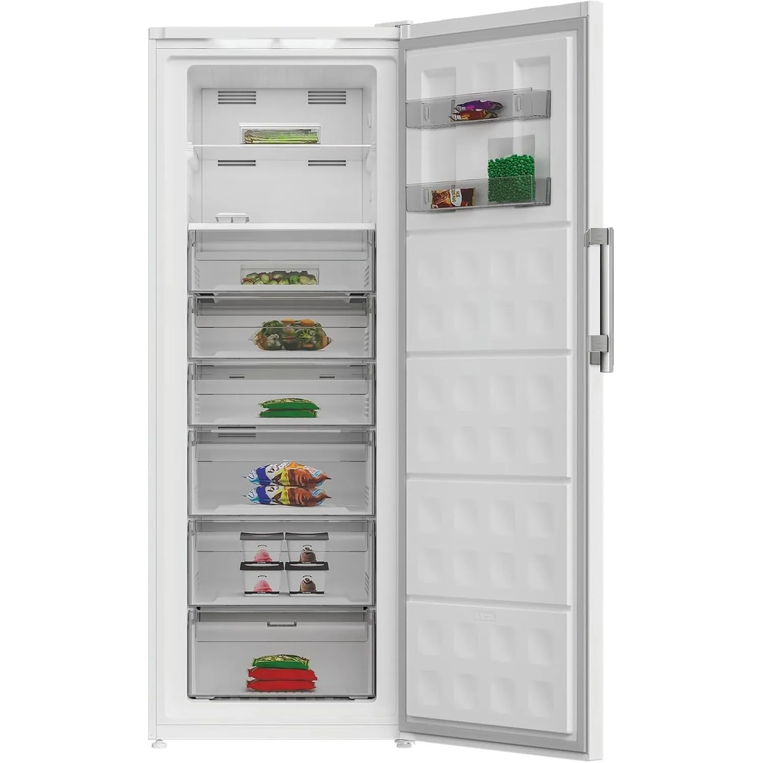 Bauknecht GKN WC19170D NoFrost Gefrierschrank, 404 l Nutzinhalt, 191 cm Höhe, Multi Zone, HomeWhiz App-Steuerung, Super…