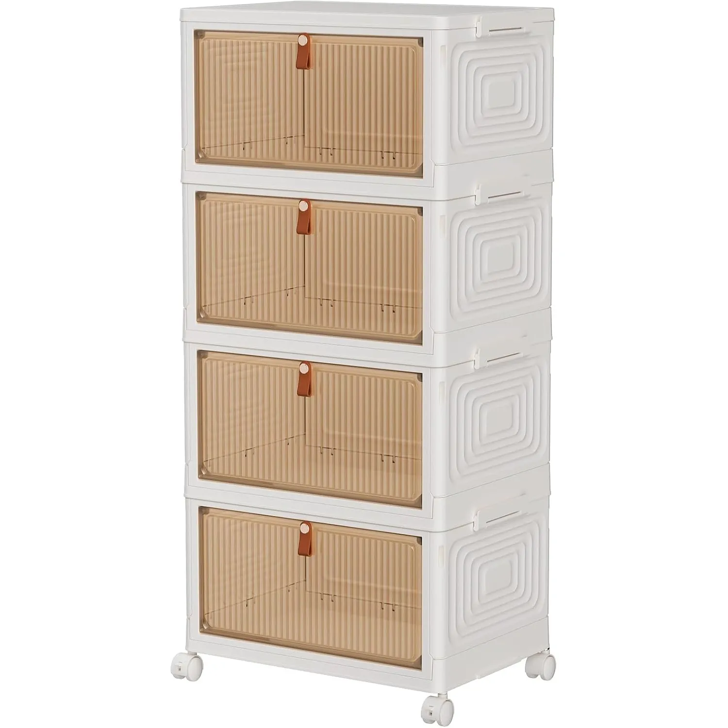 TidyTrove Aufbewahrungsbox mit Deckel, 23 L/4-Tier Plastikbox mit Deckel