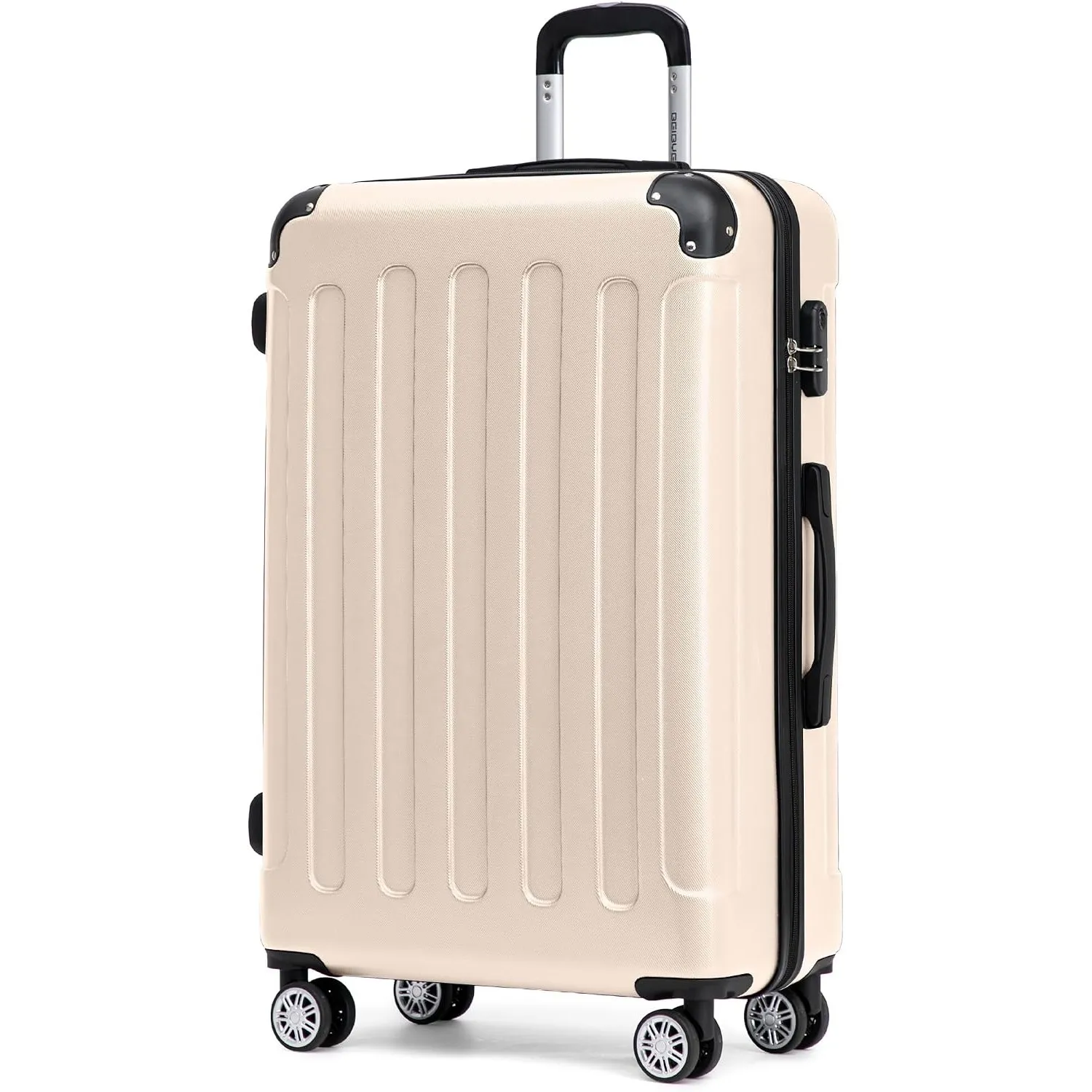 BEIBYE Hartschalenkoffer XL 76 cm – großer Reisekoffer für Familienreisen, leicht, robust, ABS, 360° Doppelrollen, Zahl…