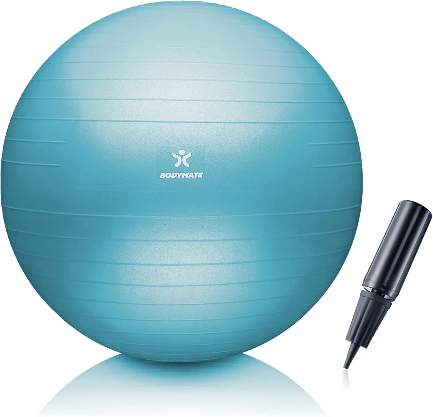 BODYMATE Gymnastikball Sitzball Trainingsball mit GRATIS E-Book inkl. Luft-Pumpe, Ball für Fitness, Yoga, Gymnastik, Co…