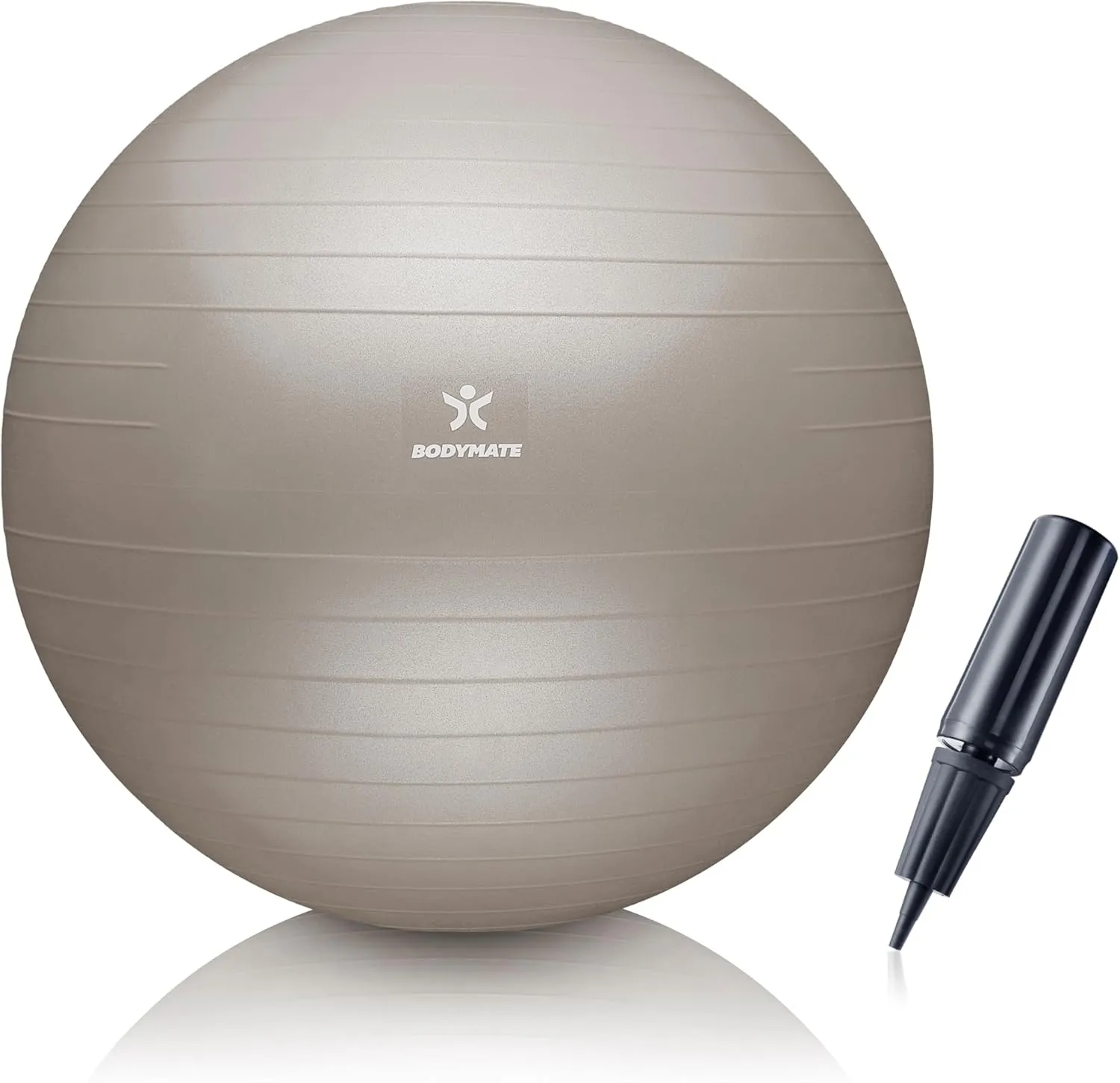 BODYMATE Gymnastikball Sitzball Trainingsball mit GRATIS E-Book inkl. Luft-Pumpe, Ball für Fitness, Yoga, Gymnastik, Co…