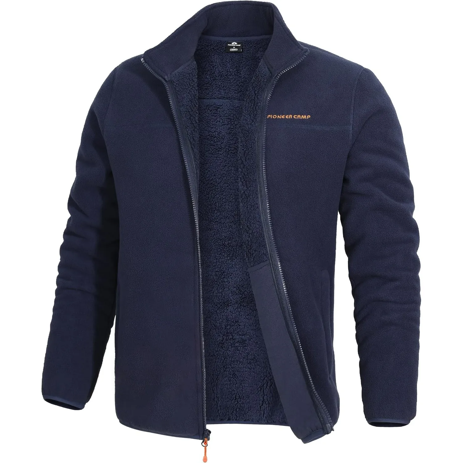 Pioneer Camp Herren Fleecejacke Stehkragen Winddicht für Outdoor