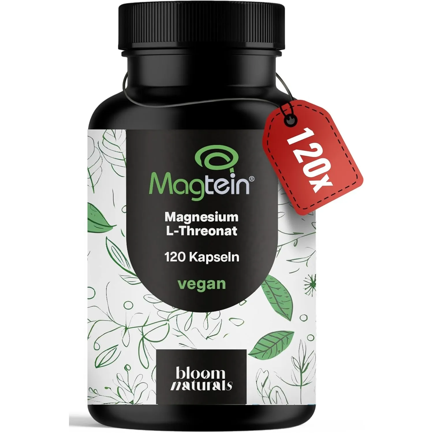 Magtein® Magnesium L-Threonate – 120 Kapseln – 2000 mg pro Tag