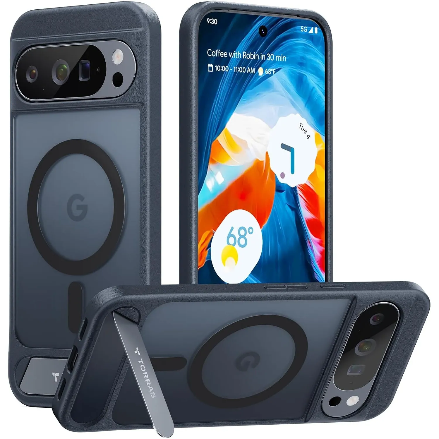 TORRAS Ostand L1 für Google Pixel 10 Pro Hülle/Pixel 10 Hülle Schwarz