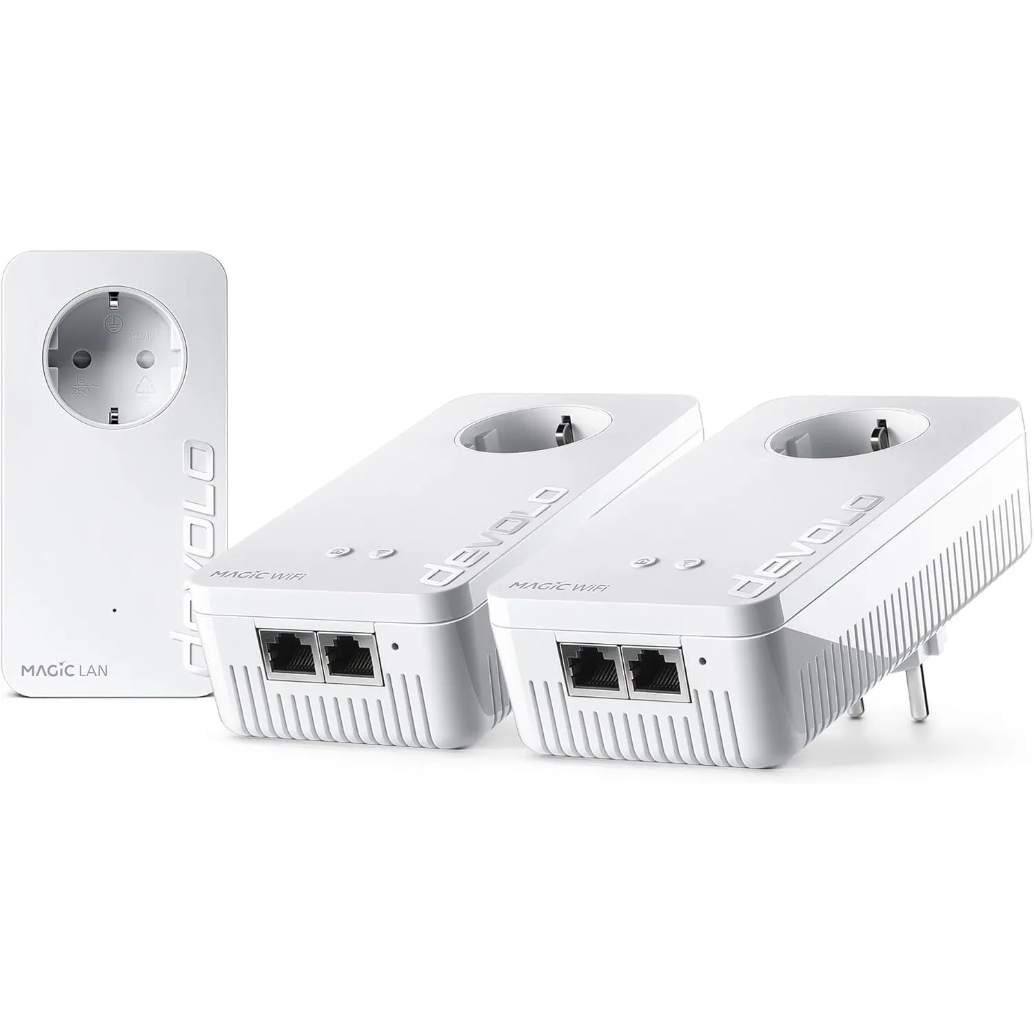 devolo Magic 2 WiFi 6 Next Multiroom Kit, WLAN Powerline Adapter, bis zu 3.000 Mbit/s über Wi-Fi 6, Mesh WLAN Steckdose…