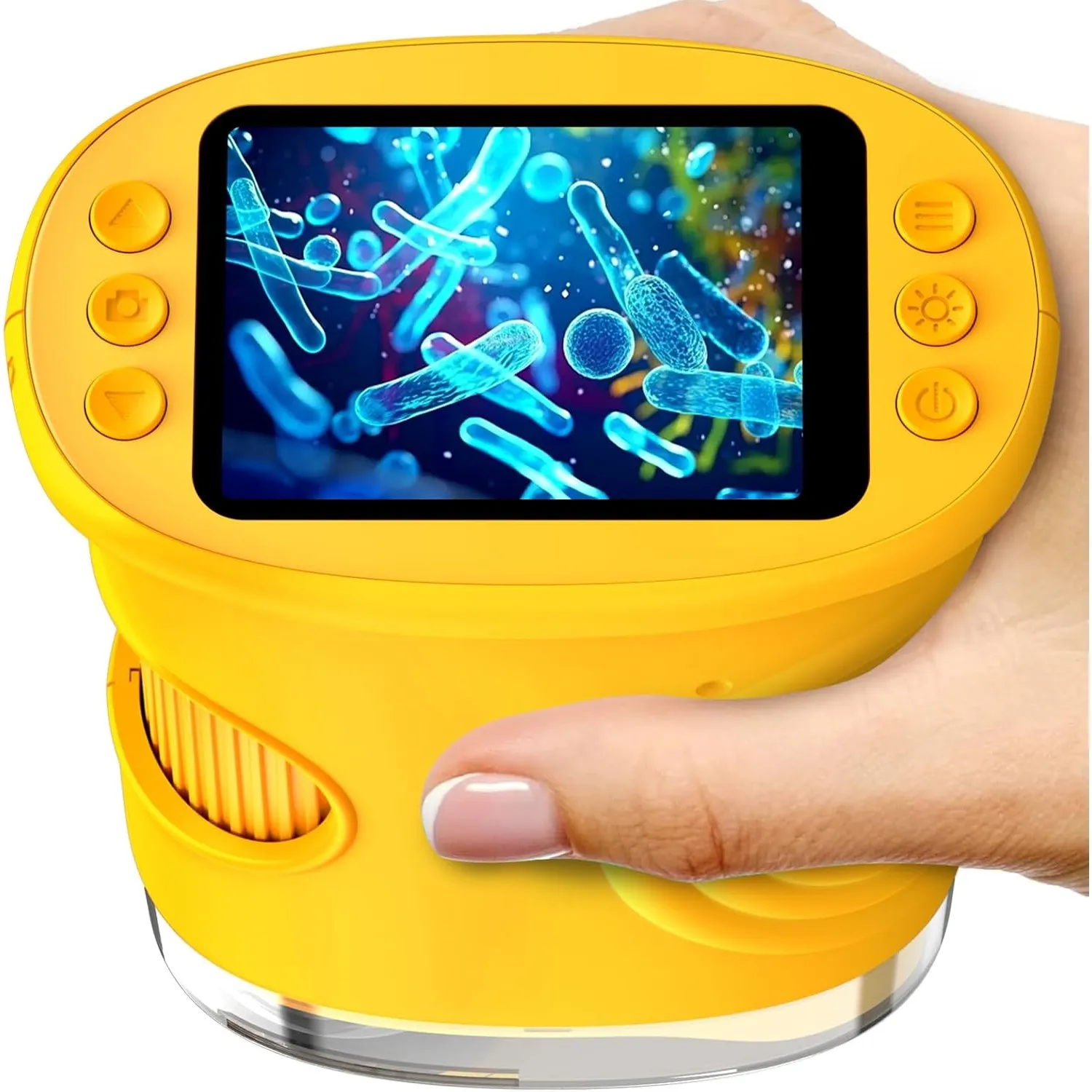 Mikroskop für Kinder, 1080P HD 2.0" Bildschirm Taschenmikroskop, Ashfly Handy Digital Microscope LED Lights -Anschluss …
