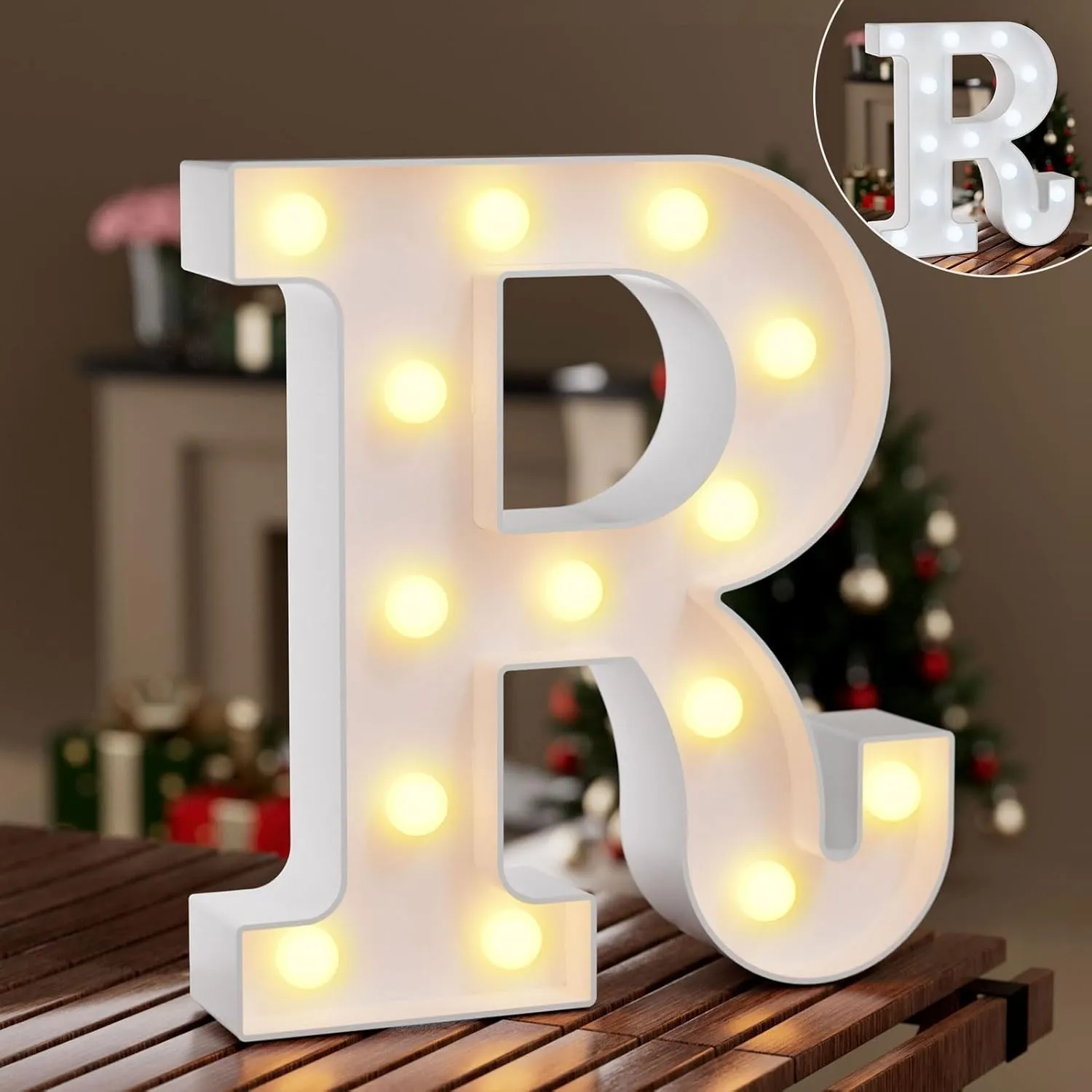 LED Buchstaben Lichter Alphabet,Led Leuchtbuchstabe mit Warmes & Kaltes Weiß,Brief Beleuchtung Buchstaben Nacht Lichter…