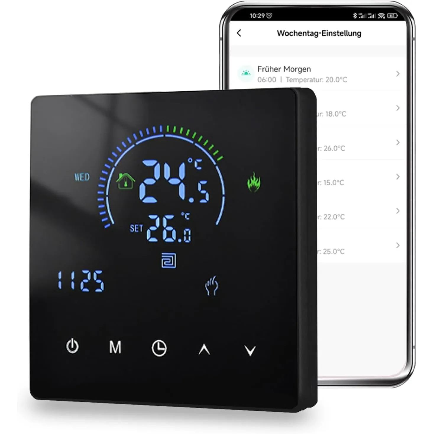 Thermostat Fussbodenheizung Für Wasser, WiFi Raumthermostat