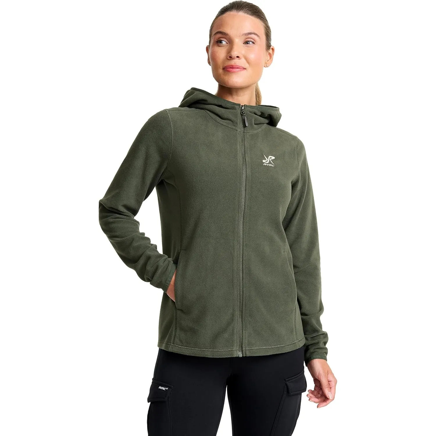 RevolutionRace Hiker Fleece Hoodie für Damen, Leichter und elastischer Fleece-Hoodie