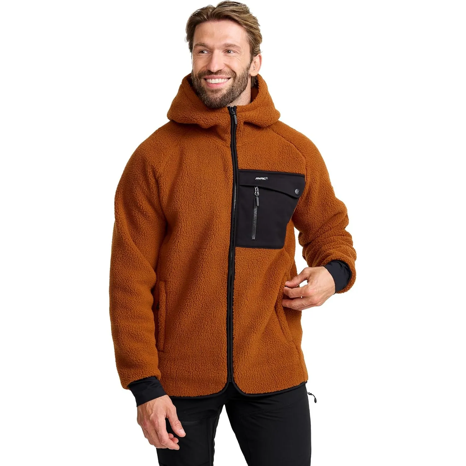 RevolutionRace Sherpa Hoodie für Herren, Outdoor Fleecejacken perfekt für Wanderungen und Outdoor-Abenteuer
