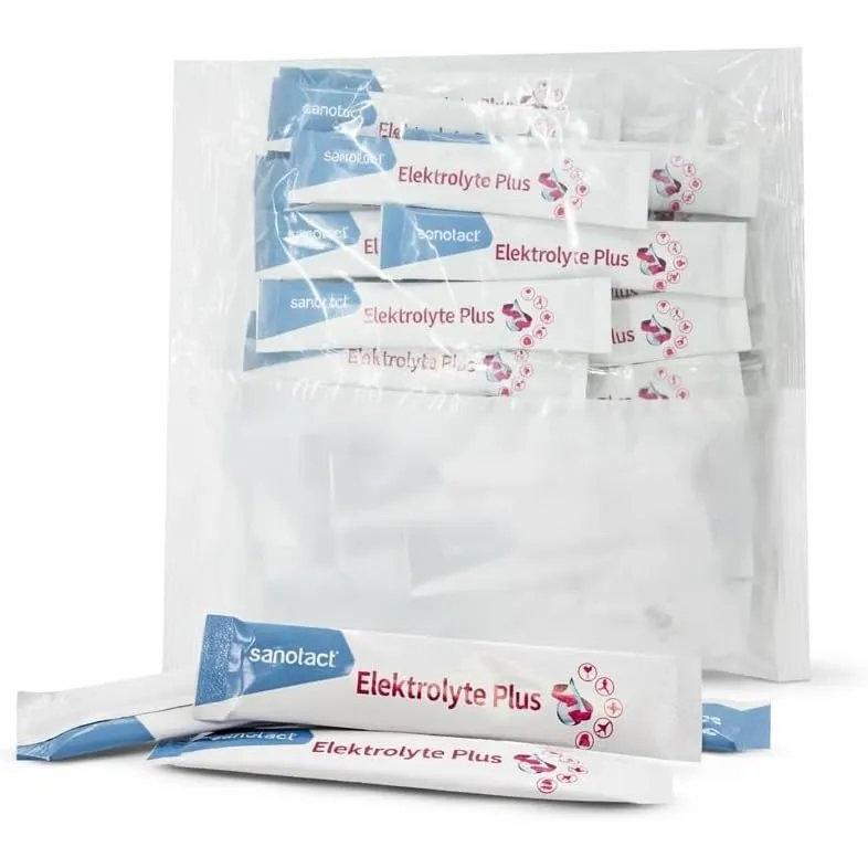 sanotact Elektrolyte Plus 50 Stück – Großpackung für Festival, Sport & Hochzeit Gastgeschenk – Elektrolyte Pulver für d…