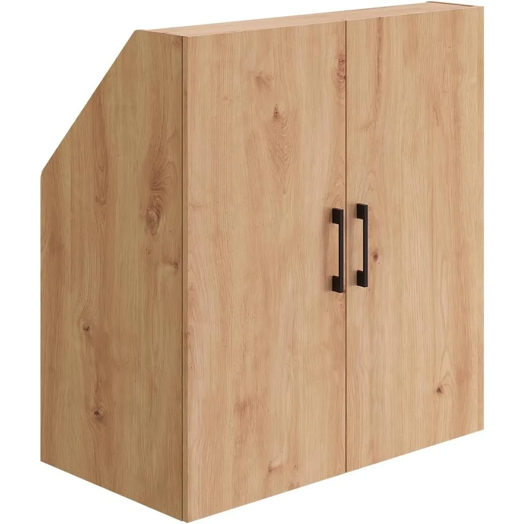 Bellamio Aland Dachschrägenschrank, Eichenoptik, 2 Türen, 3 Fächer, 90 cm