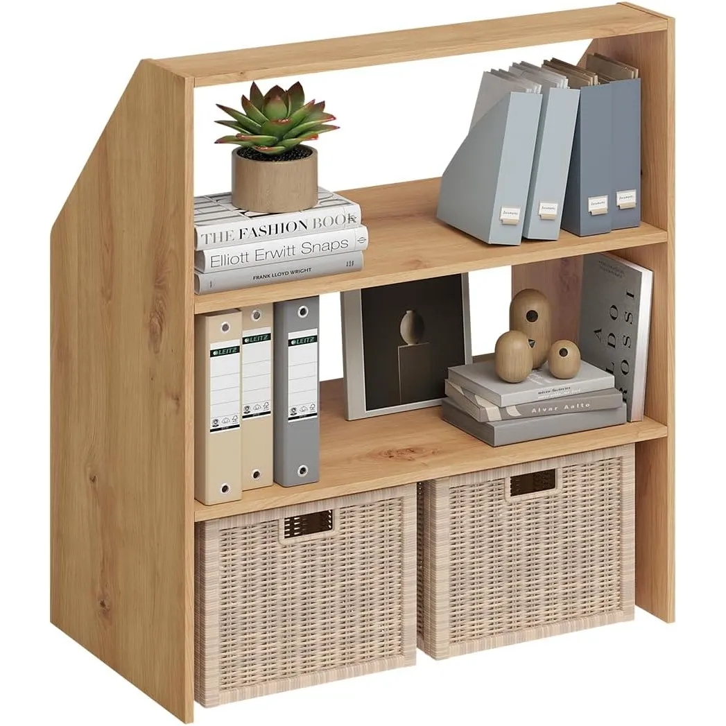Bellamio Aland Dachschrägenregal, Eichenoptik, offen, 3 Fächer, 90 cm breit