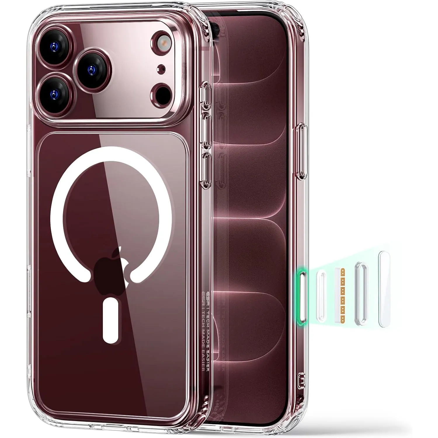 ESR Classic Hybrid für iPhone 18 Pro/17 Pro Hülle, Klar