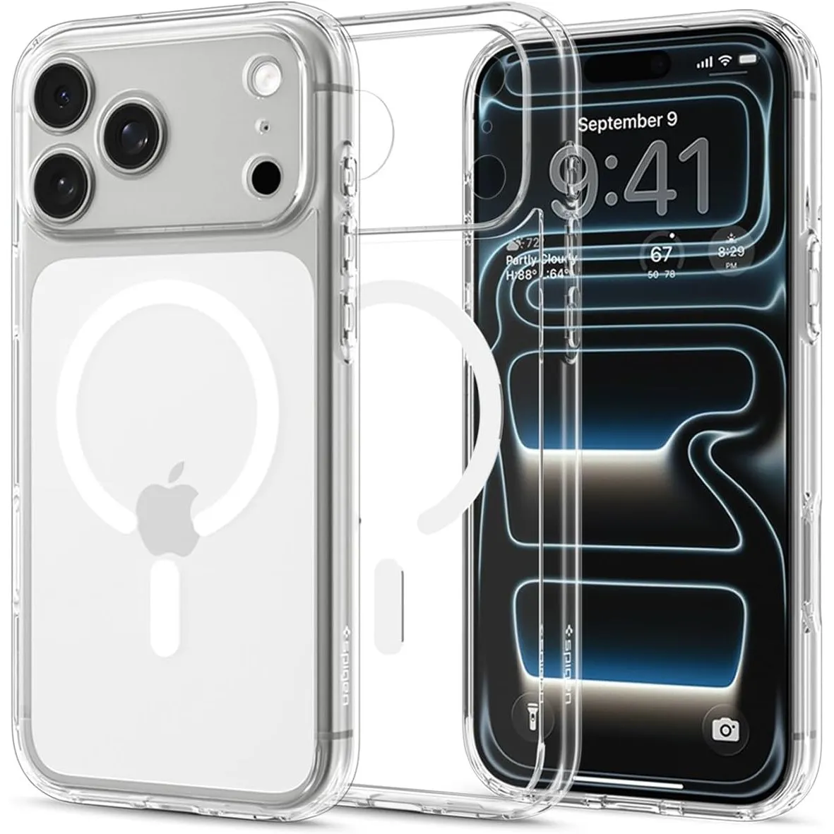 Spigen iPhone 18 Pro / 17 Pro Hülle Ultra Hybrid MagFit -Clear White