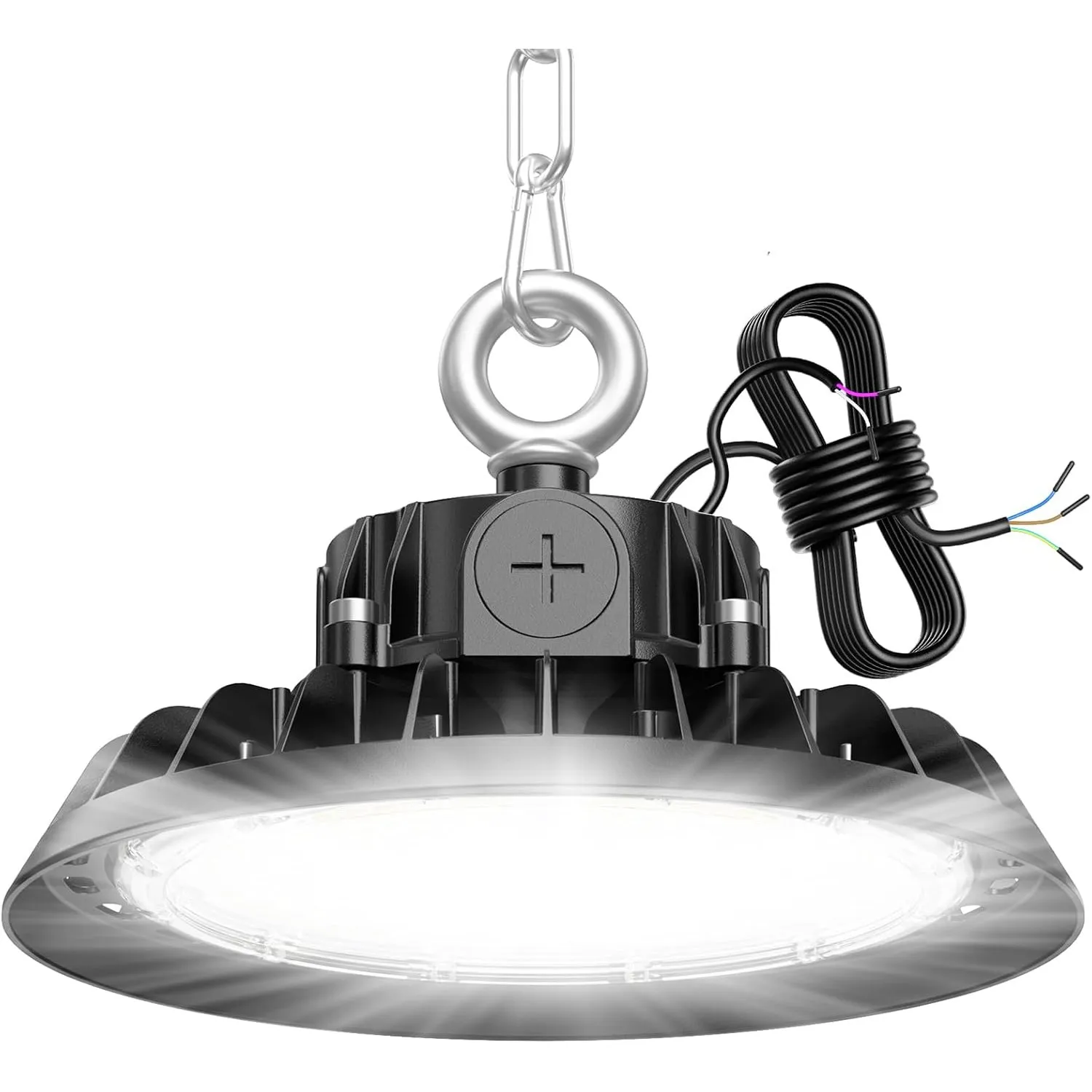 UFO LED 100W Werkstattlampe Superhelle Werkstatt Deckenleuchte Dimmbare 60W/80W/100W High Bay Light 17000LM LED Hallens…