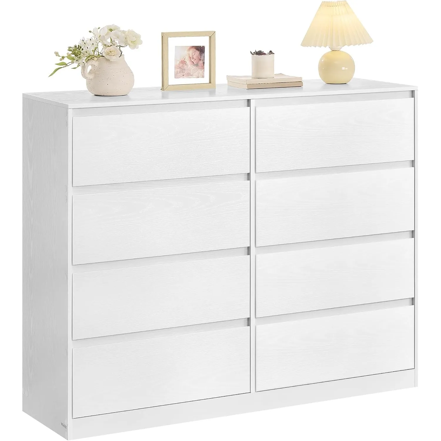 VASAGLE Kommode mit 8 Schubladen, für Schlafzimmer, 119,4 x 40 x 97,5 cm