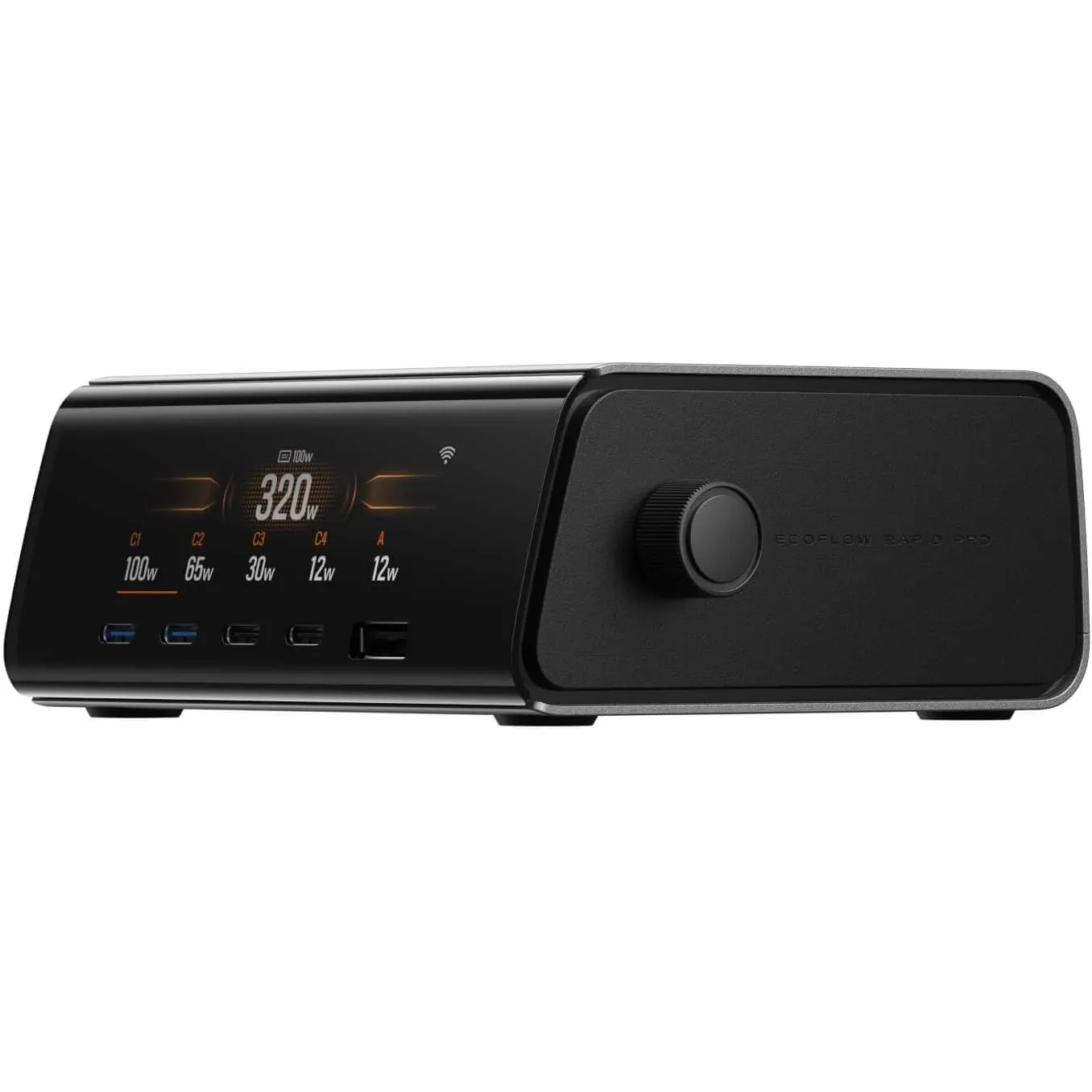 EcoFlow Rapid Pro 320W USB C Ladegerät, mit 5 Anschüusse, GaN Ladestation