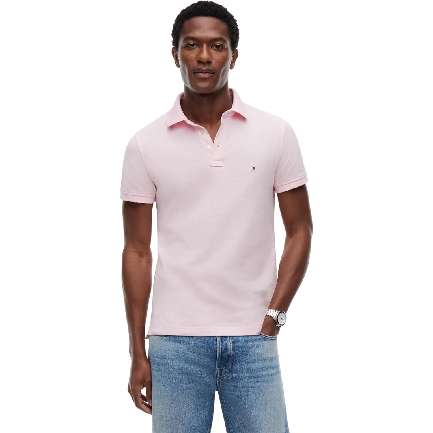 Tommy Hilfiger Herren Poloshirt Kurzarm 1985 Slim Slim Fit