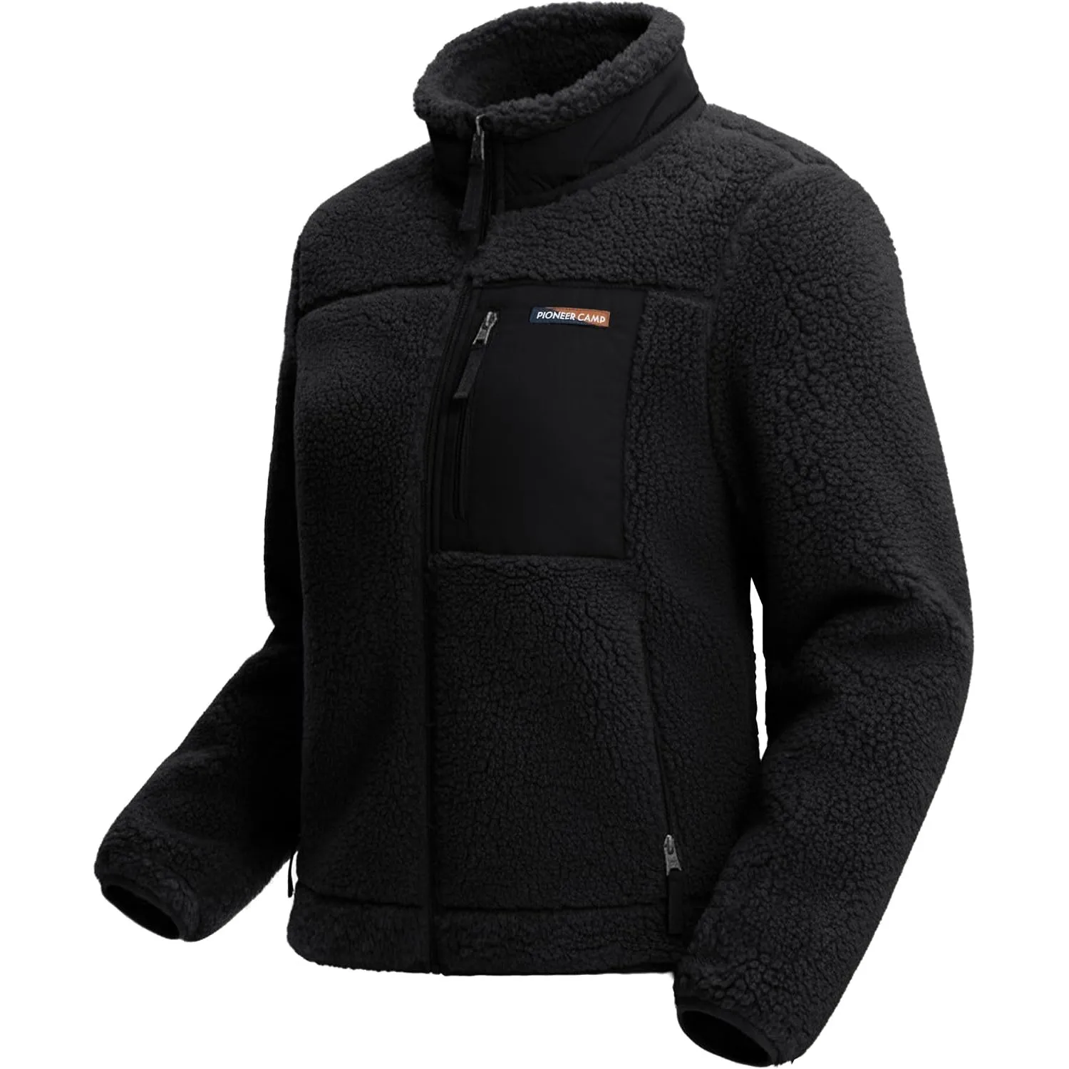 Pioneer Camp Fleecejacke Damen Windabweisend Teddyjacke Hoodie Jacke