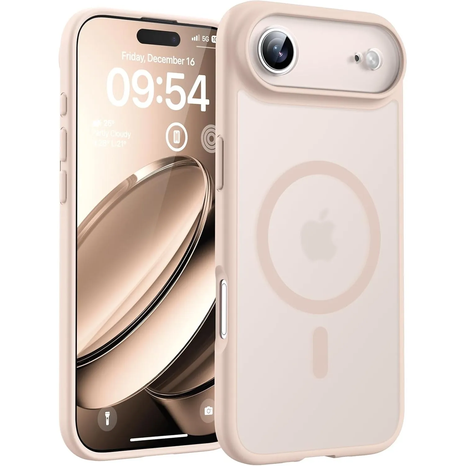 TOCOL für iPhone Air Hülle, Kompatibel mit MagSafe, Matt Wüstensand | Eingebauter Magnetring, Vollständiger Kameraschut…