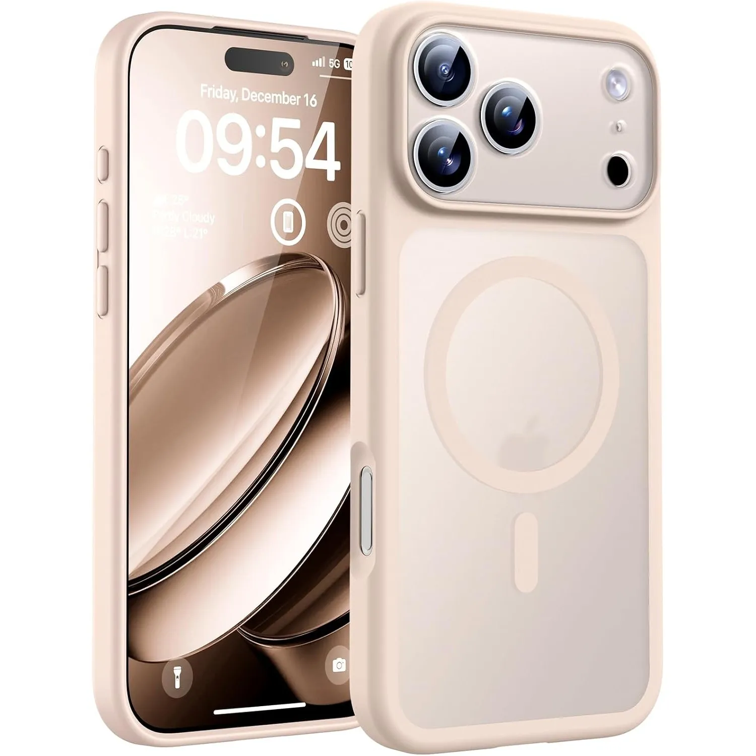 TOCOL für iPhone 17 Pro Hülle, Kompatibel mit MagSafe, Wüstensand