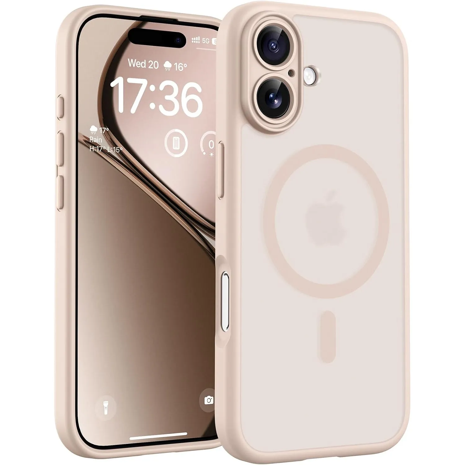 TOCOL für iPhone 17 Hülle, Kompatibel mit MagSafe, Wüstensand