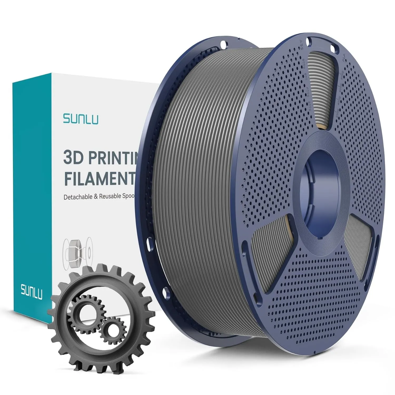 SUNLU PLA+ Filament 1.75mm, Verbesserte Haltbarkeit und Hohe Festigkeit, PLA Plus 3D Druckerfilament für 3D FDM Drucker…