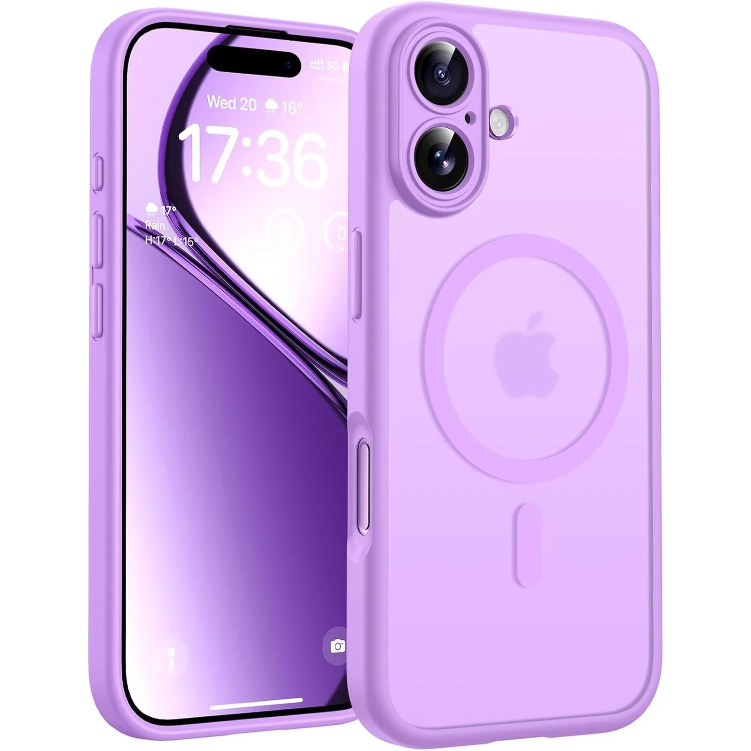 TOCOL für iPhone 17 Hülle, Kompatibel mit MagSafe, Lila
