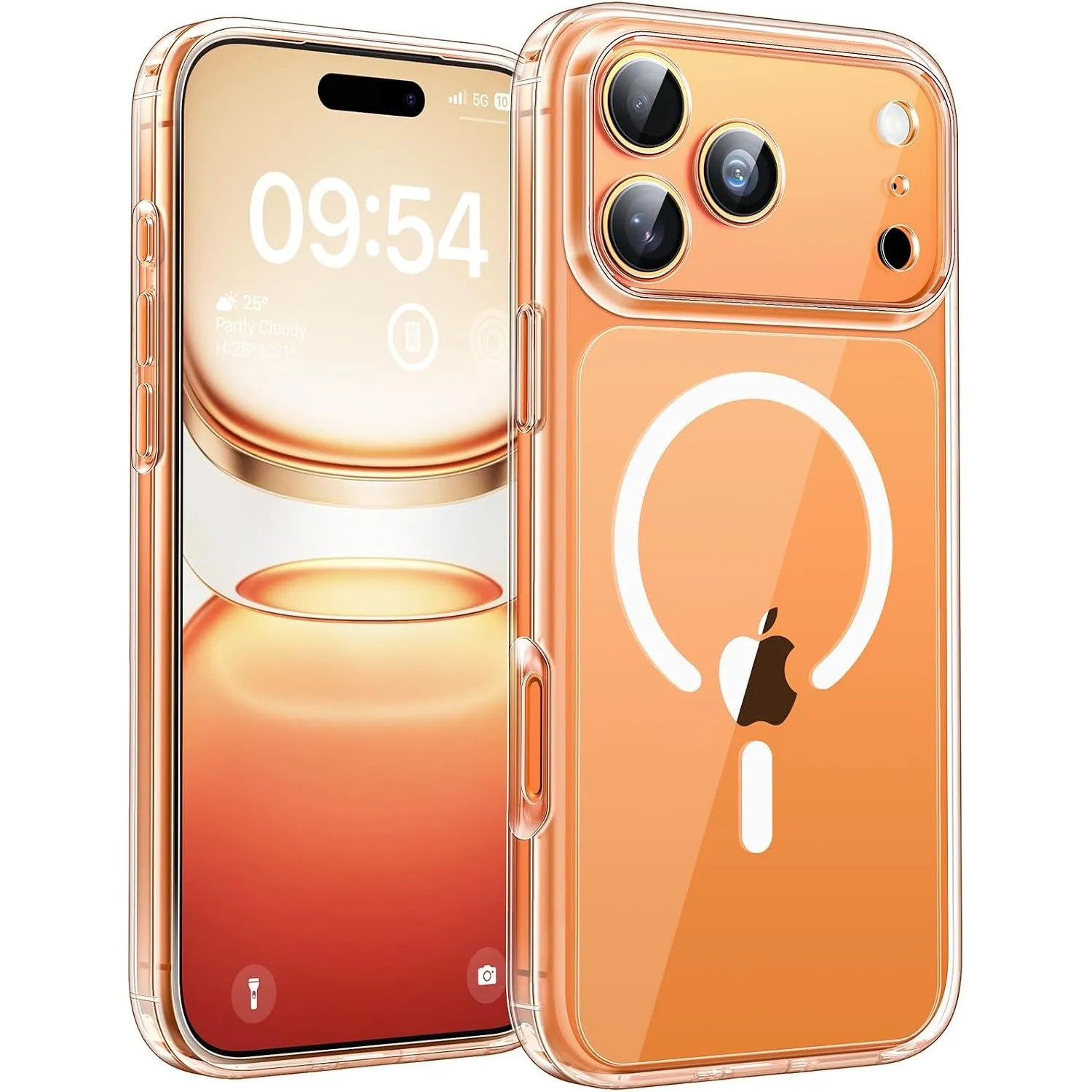 TOCOL für iPhone 17 Pro Hülle, Kompatibel mit MagSafe, Transparent