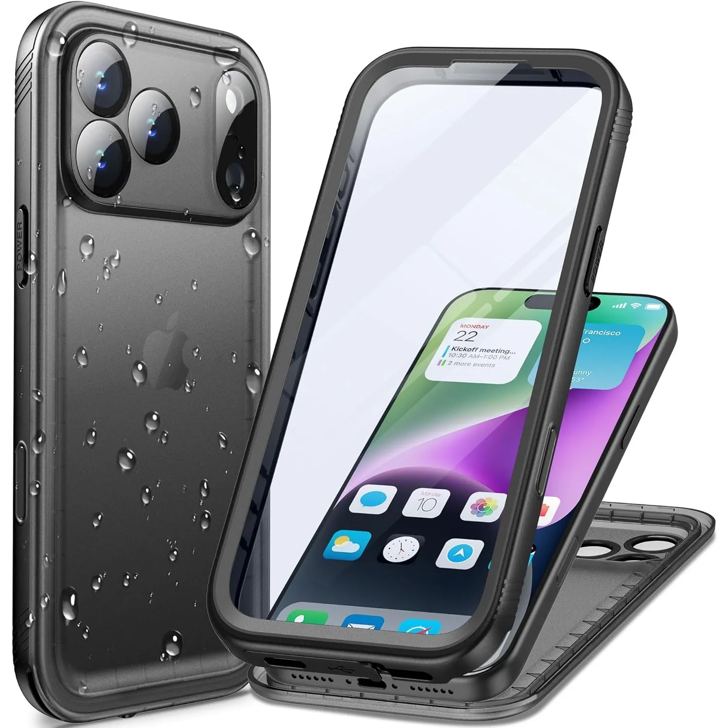 Cozycase TOP Militärschutz wasserdichte 360 Hülle Für iPhone 17 Pro | Outdoor Panzerhülle Full Armor Case, Vorne Hinten…