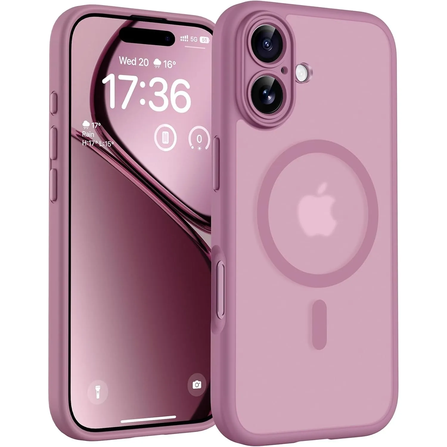 TOCOL für iPhone 17 Hülle, Kompatibel mit MagSafe, Flieder Lila