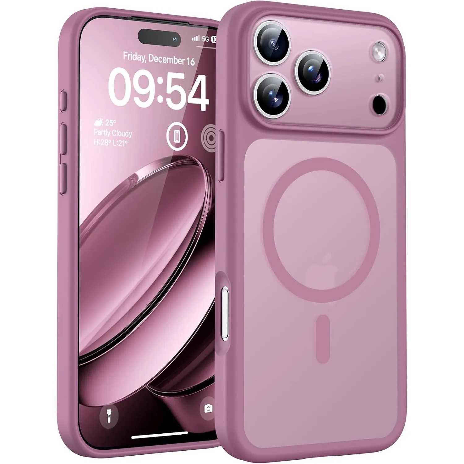 TOCOL für iPhone 17 Pro Max Hülle, Kompatibel mit MagSafe, Flieder Lila