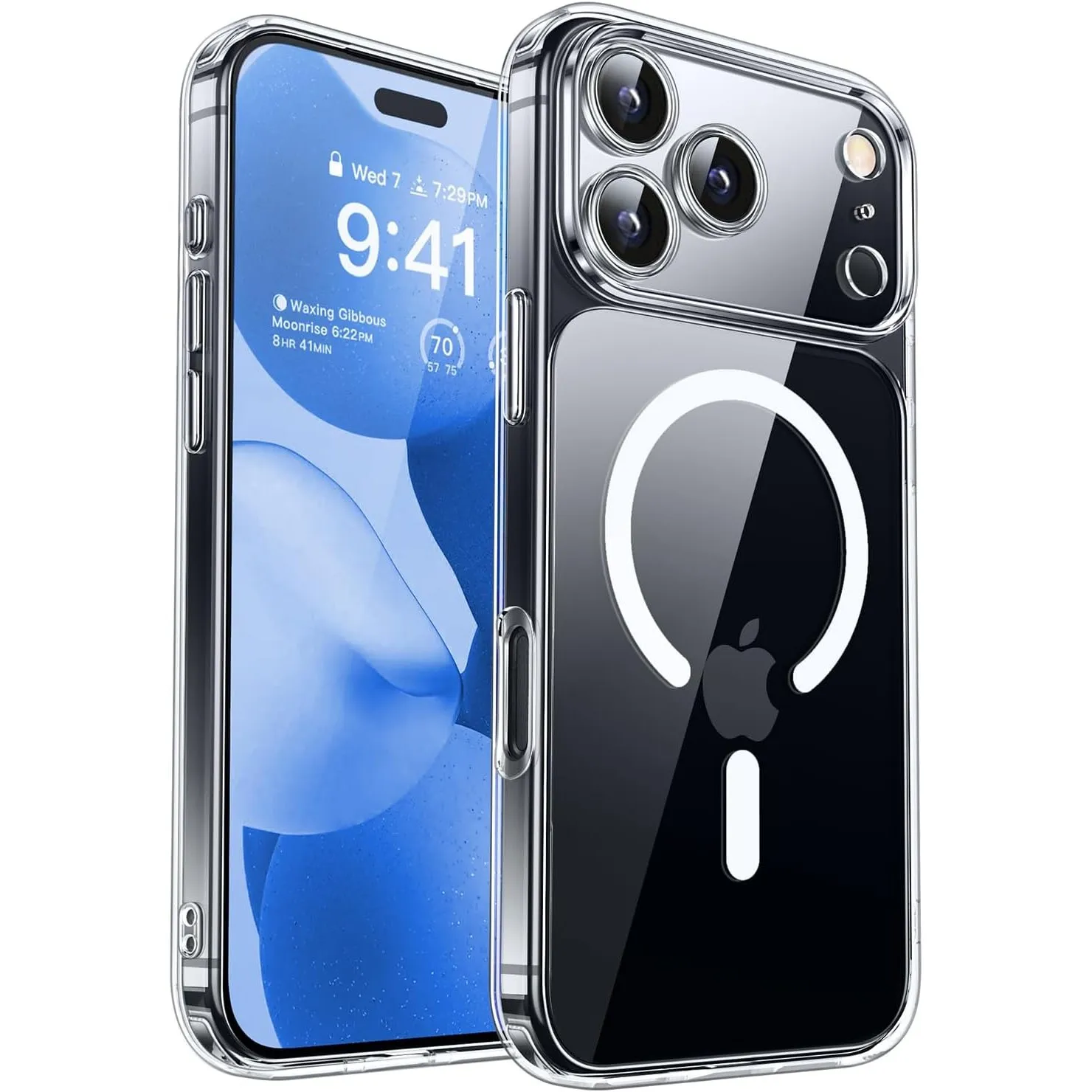 CANSHN für iPhone 17 Pro Max Hülle mit Kameraschutz, Transparent