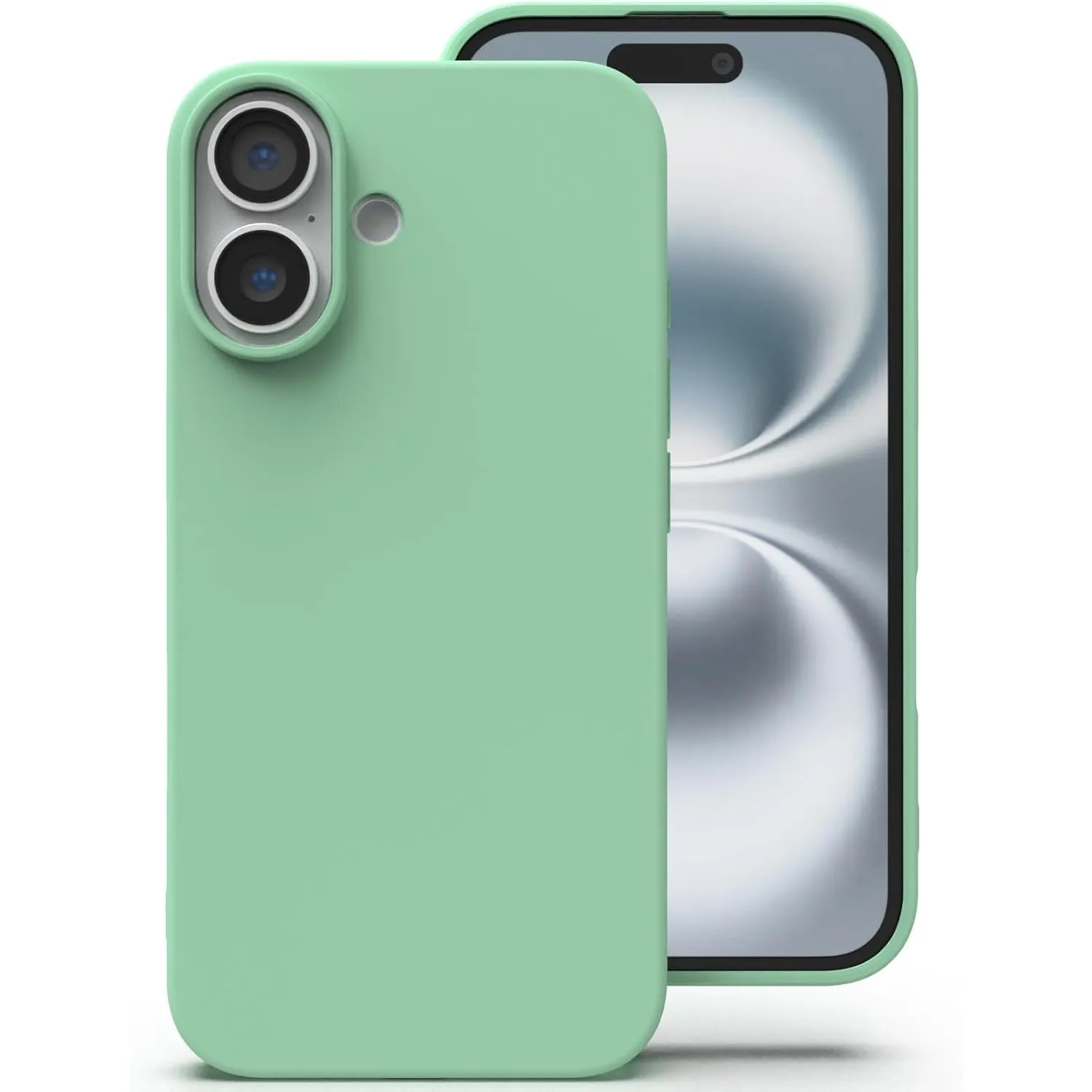 Zuvirelx Silikon Handyhülle für iPhone 16 Hülle, Weiches Griff, Dünne, Minimalistisch, Stoßfest, rutschfest, Taschenpas…