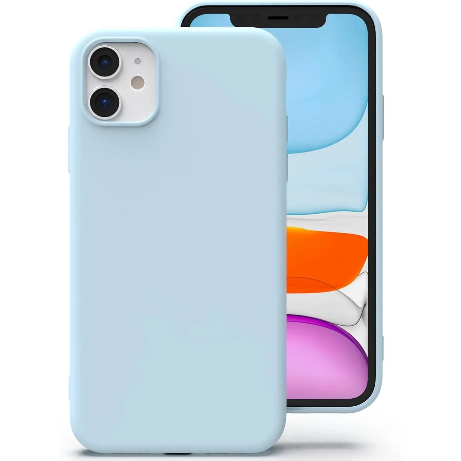 Zuvirelx Silikon Handyhülle für iPhone 11 Hülle, Weiches Griff, Dünne, Minimalistisch, Stoßfest, rutschfest, Taschenpas…