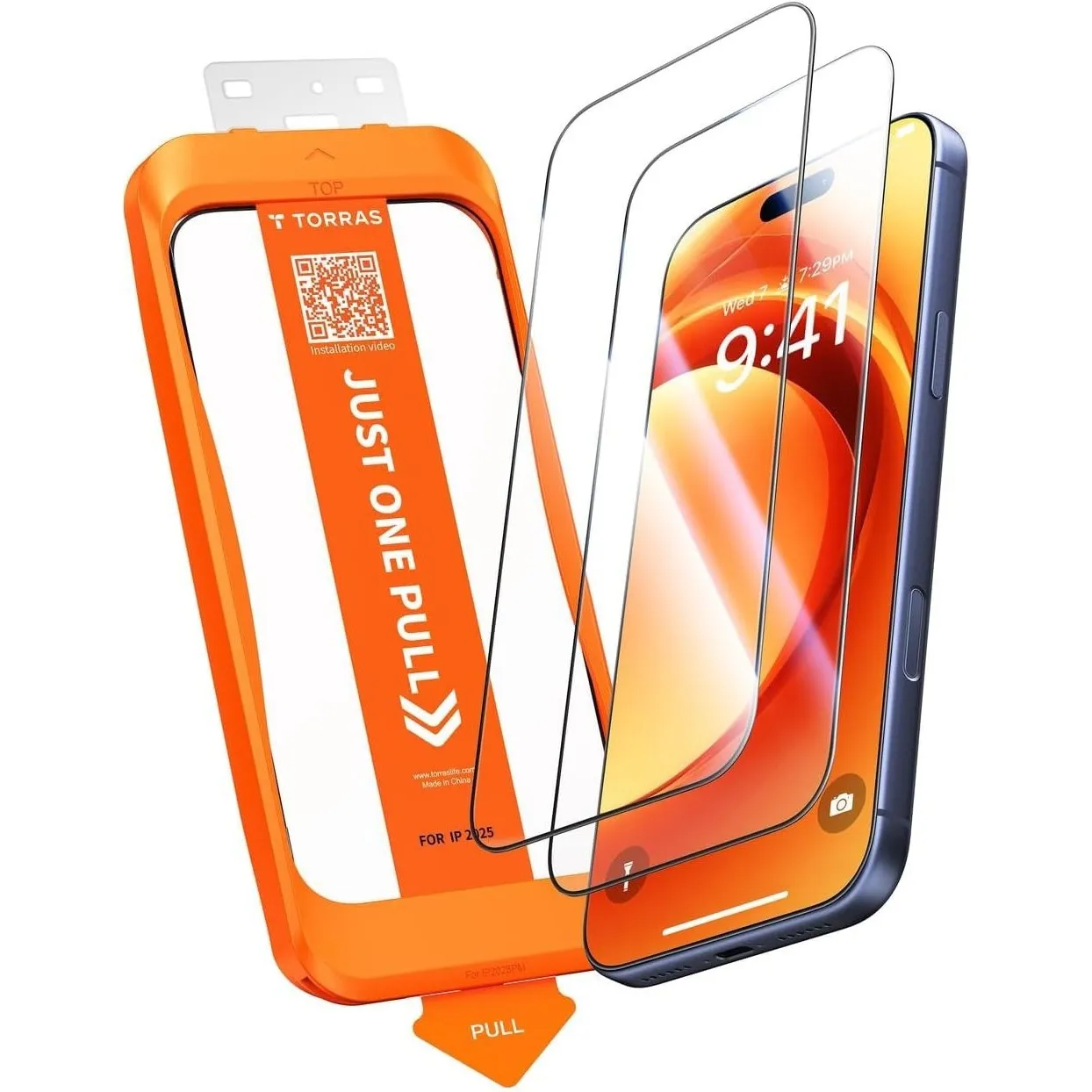 TORRAS für iPhone 17 Pro Max für Panzerglas 9H+, Kratzfest, 2 Stück