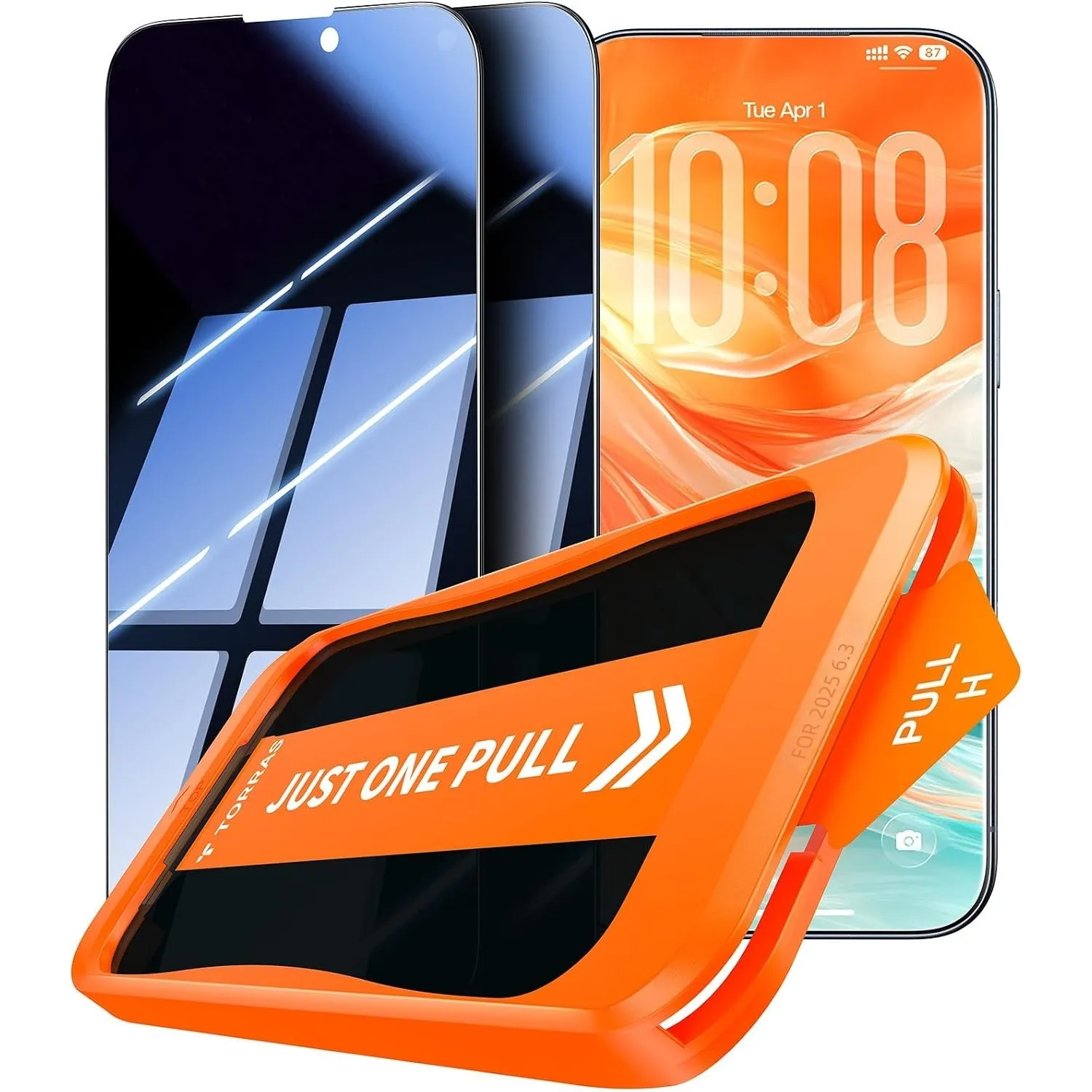 TORRAS für iPhone 17 Panzerglas TOP 9H+ Sichtschutz, 2 Stück