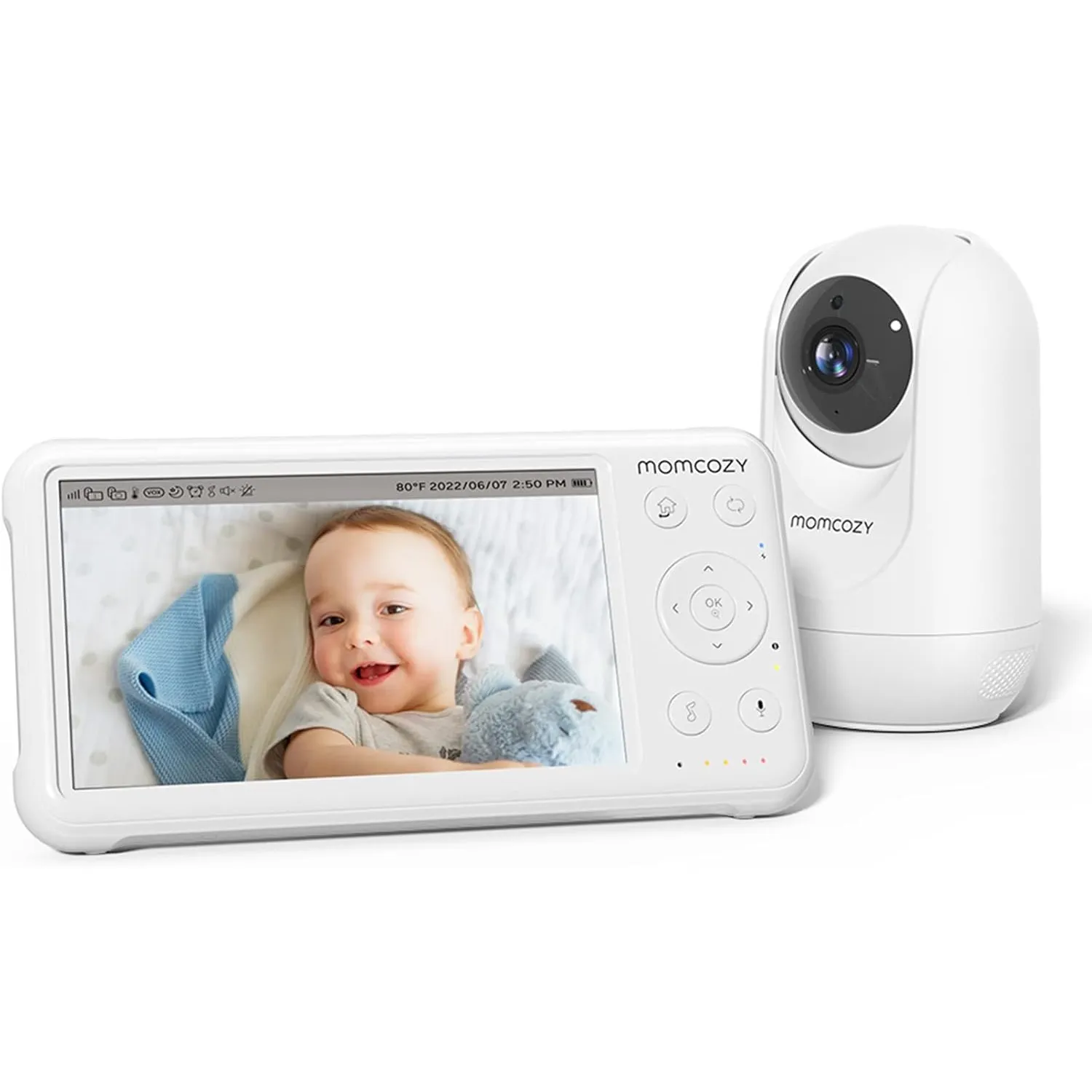 Momcozy BM01 Babyphone mit Kamera ohne WLAN, 5 Zoll Baby Monitor